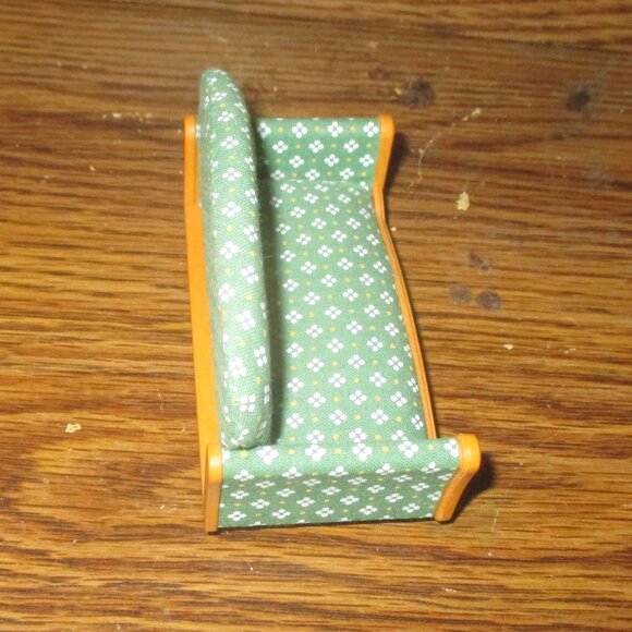 Calico Critters Sylvanian Families Luxury Green Couch Living Room Furniture - Picture 6 of 6